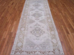 Vintage Antique Washed Turkish Anatolian Runner Rug