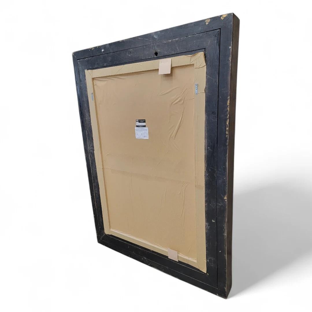 Bois Miroir mural biseauté à encadrement en bois doré, de style Antiquities en vente