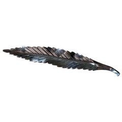 Vintage Anton Michelsen Naturalistic Brooch in Sterling Silver, 1950s