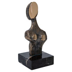 Vintage Antonio KIeff Bronze And Marble Figurative Sculpture Ttitled Tortura