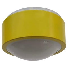 Vintage Anvia Holland yellow ceiling lamp sconce , 1970’s retro space age