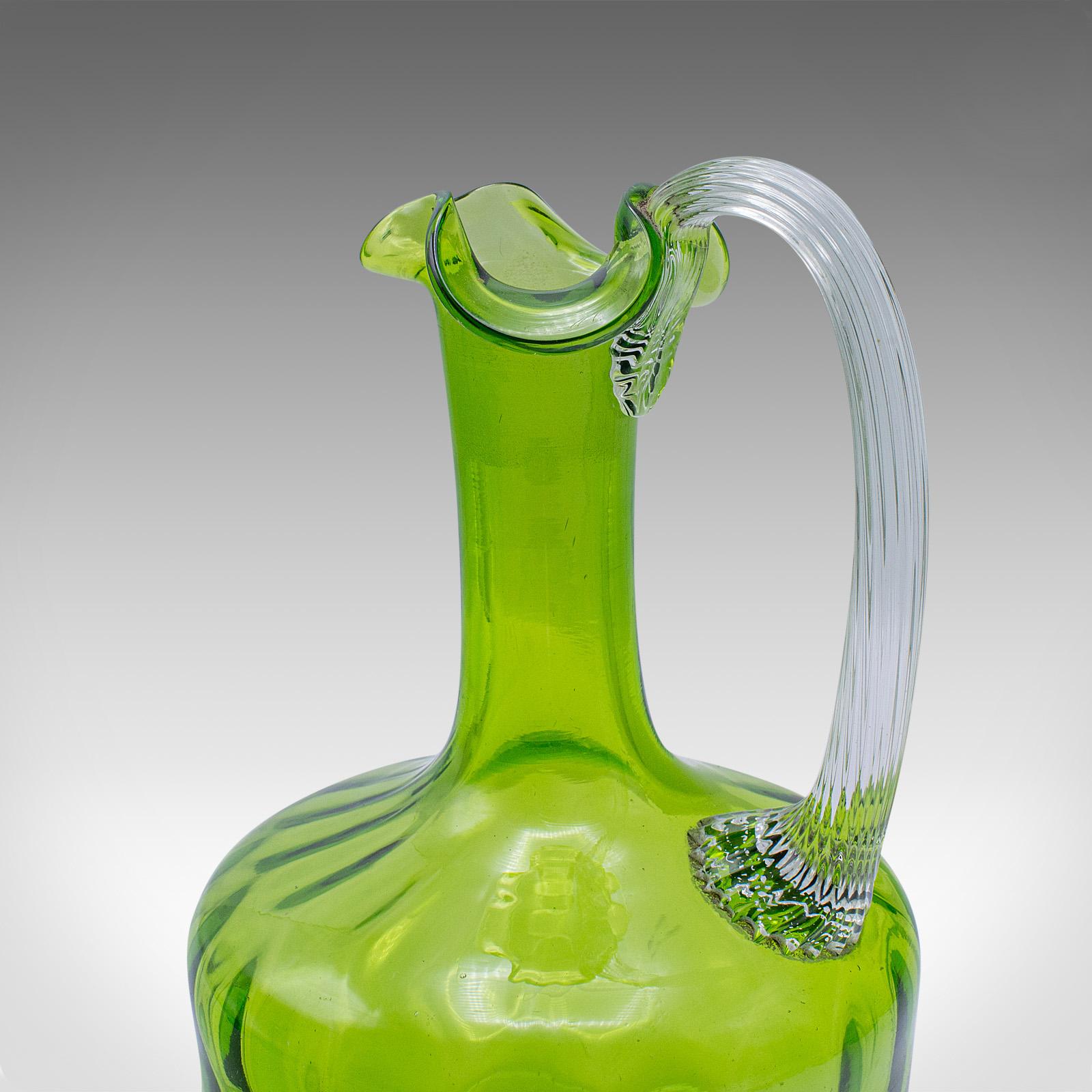 20ième siècle Service à vin anglais, aiguière, verres à vin, Art Déco, vers 1930 en vente