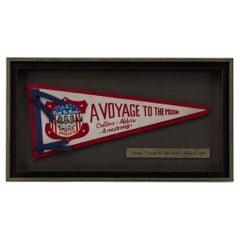 Vintage Apollo 11 „Voyage to the Moon“ Pennant, 1969