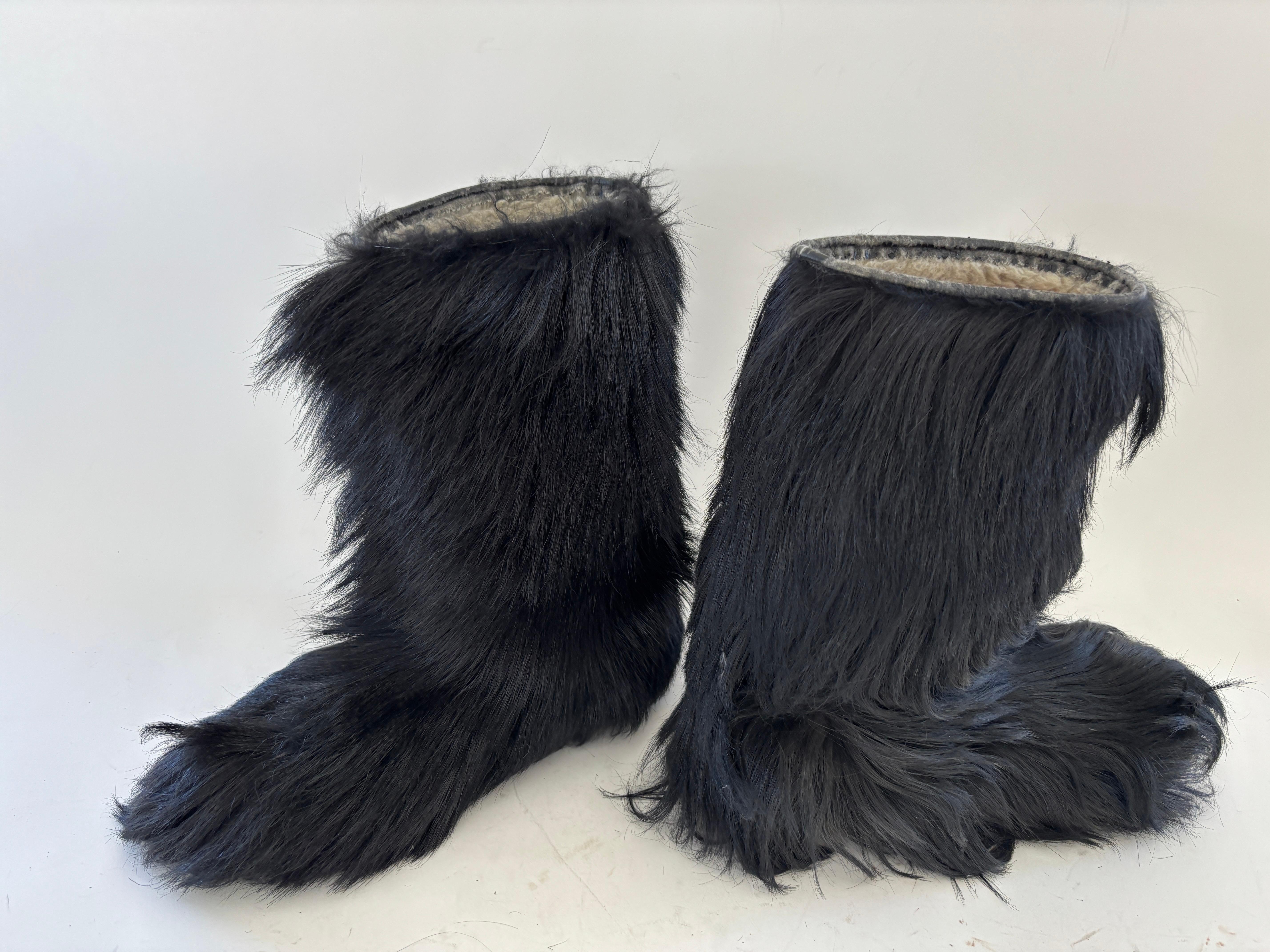 Vintage Apollo Saba Oscar Sport Black Winter YeTi Boots sz US 12 For Sale 4