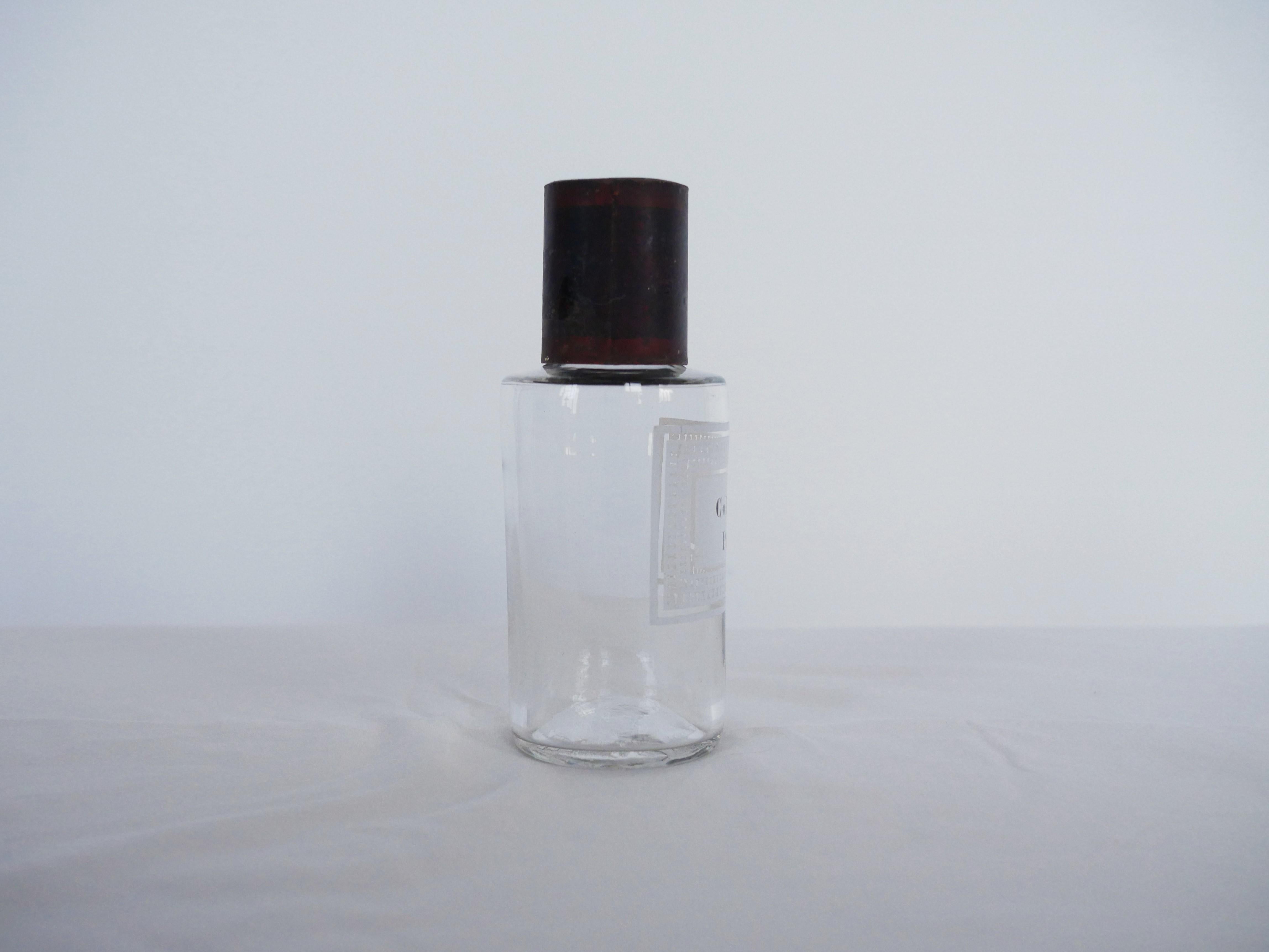 French Vintage apothecary bottle For Sale