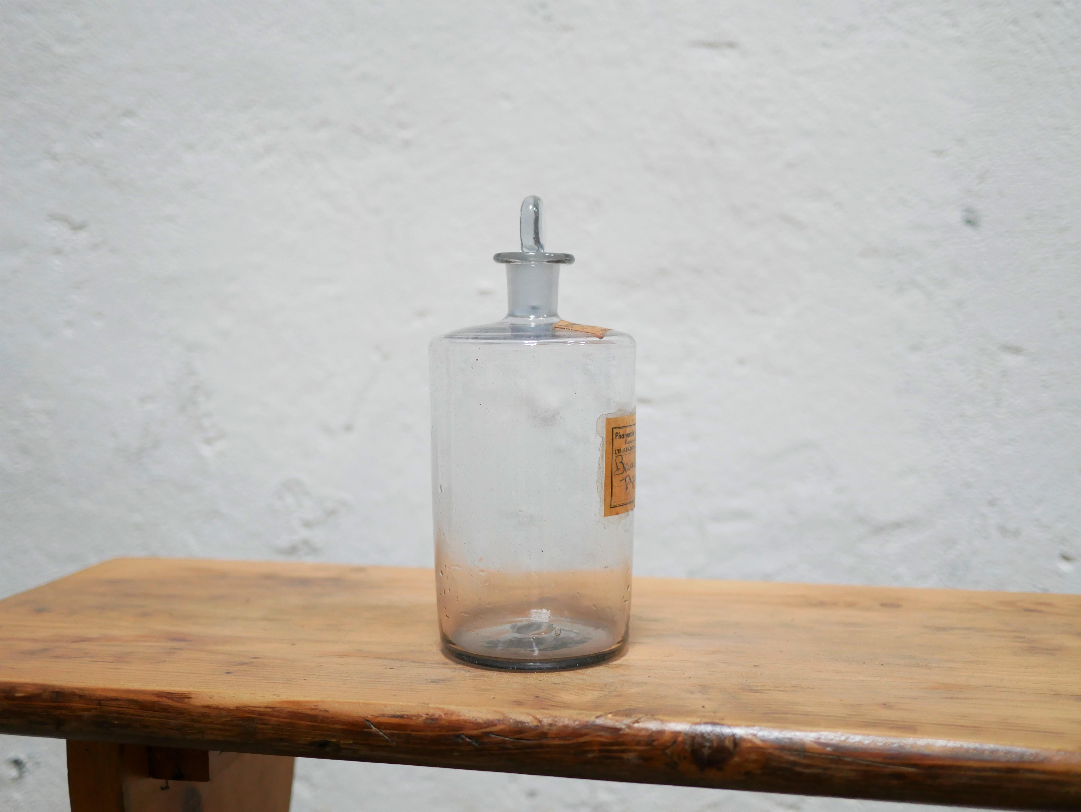 Vintage-Apothekerflasche im Zustand „Gut“ im Angebot in AIGNAN, FR