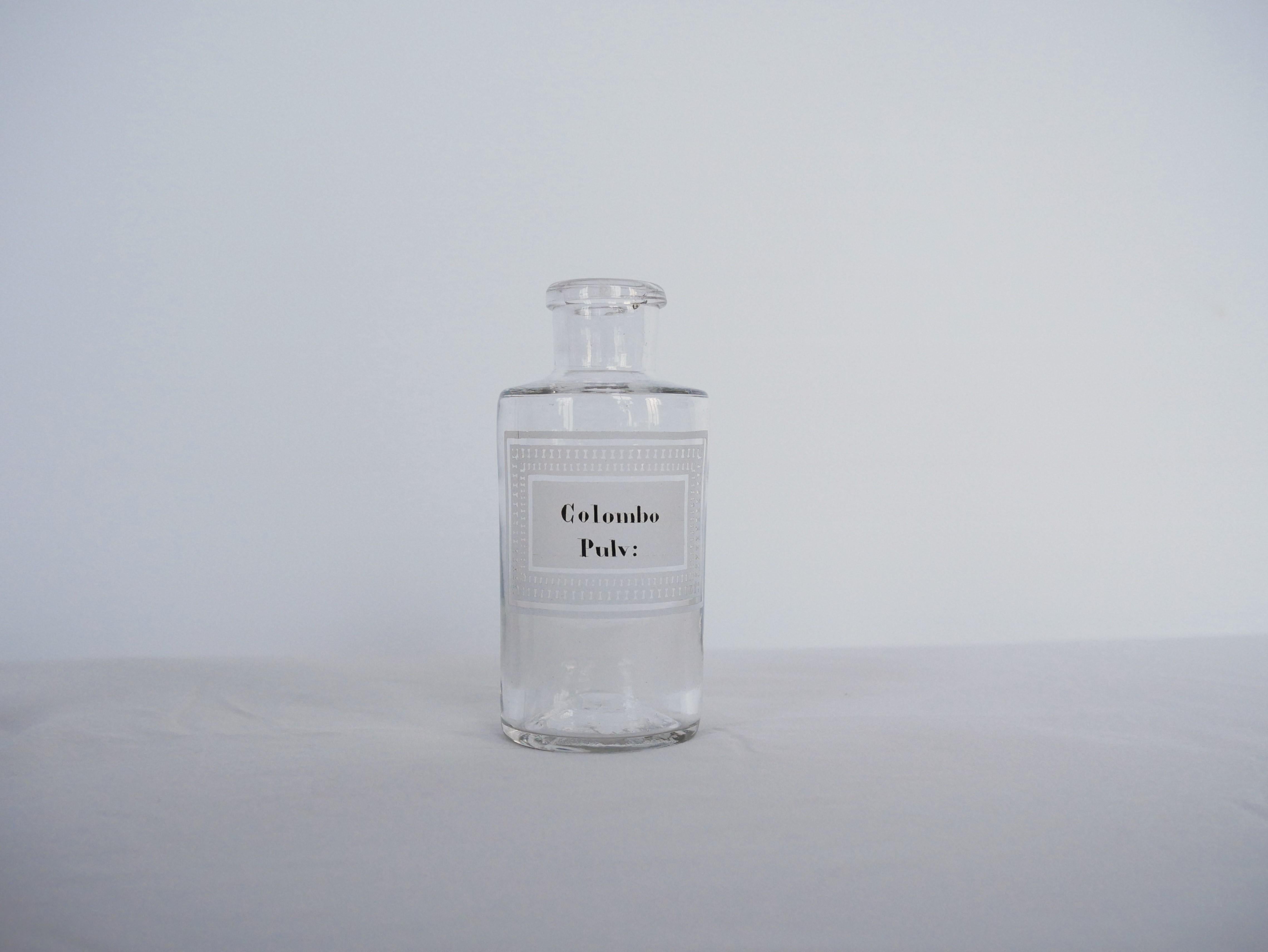 Metal Vintage apothecary bottle For Sale