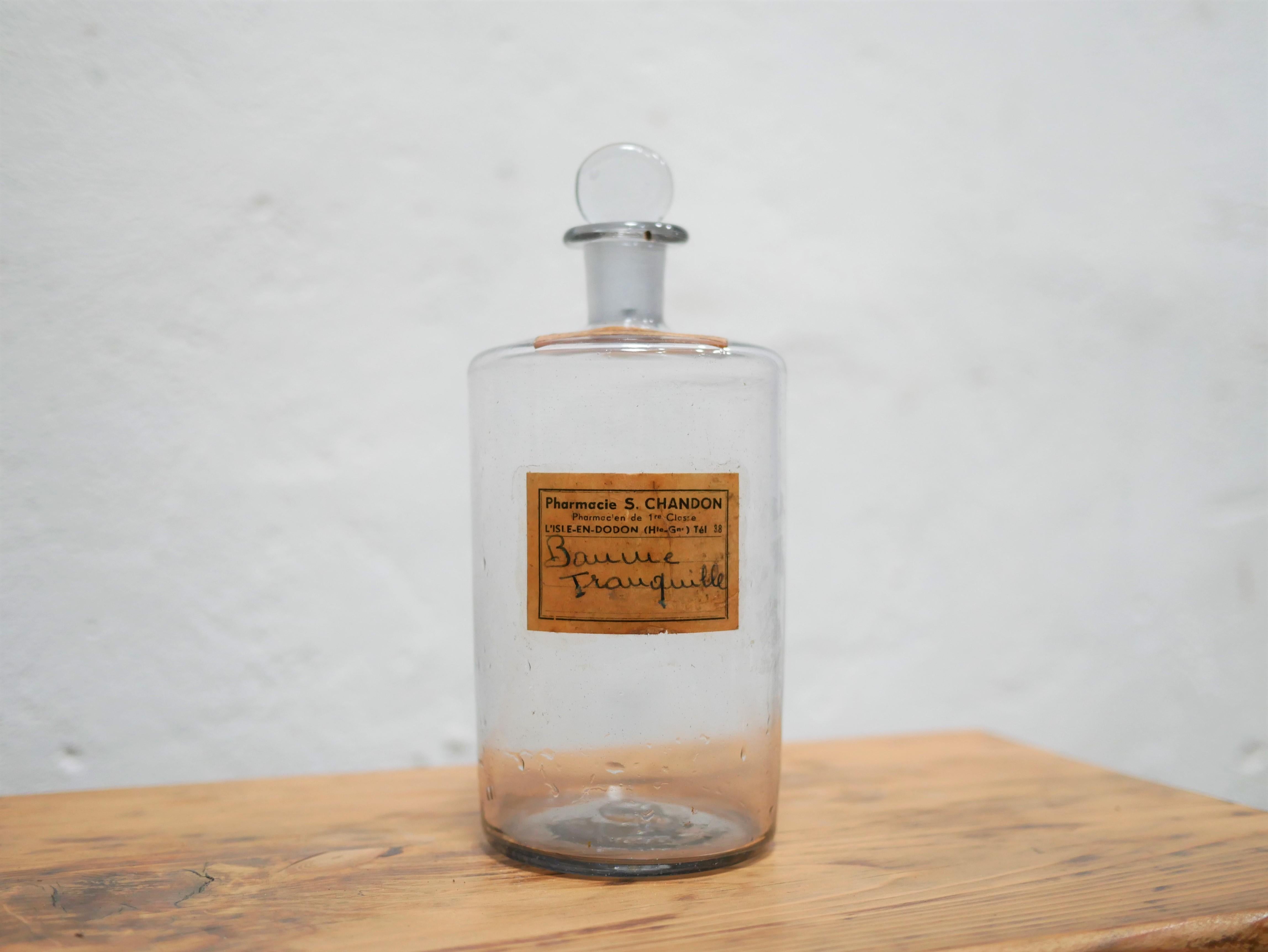 20th Century Vintage Apothecary Bottle For Sale