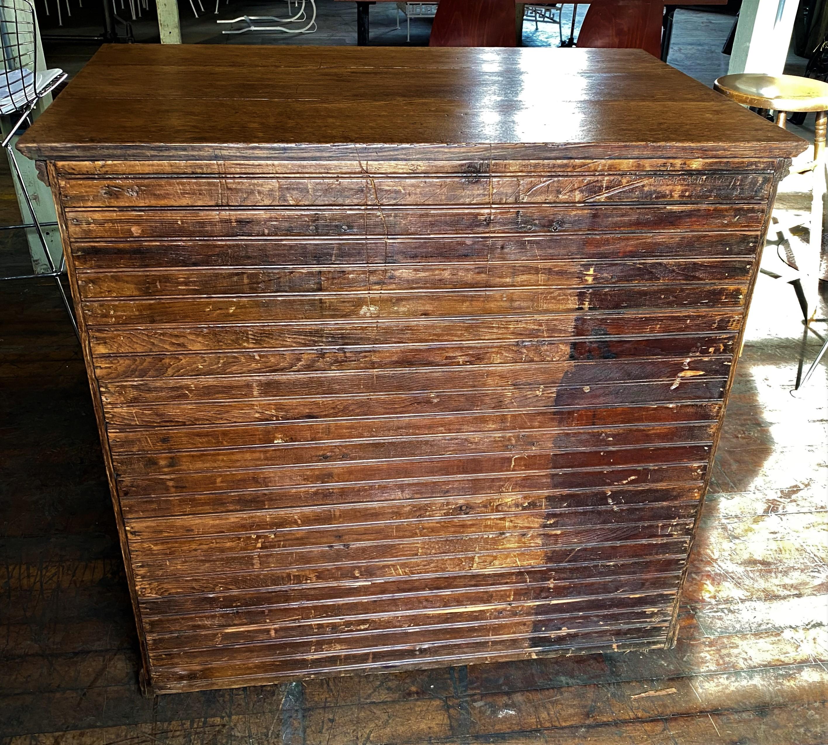 vintage apothecary dresser