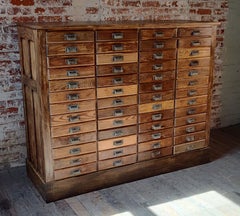 Vintage Apothecary Cabinet with 52 Drawers