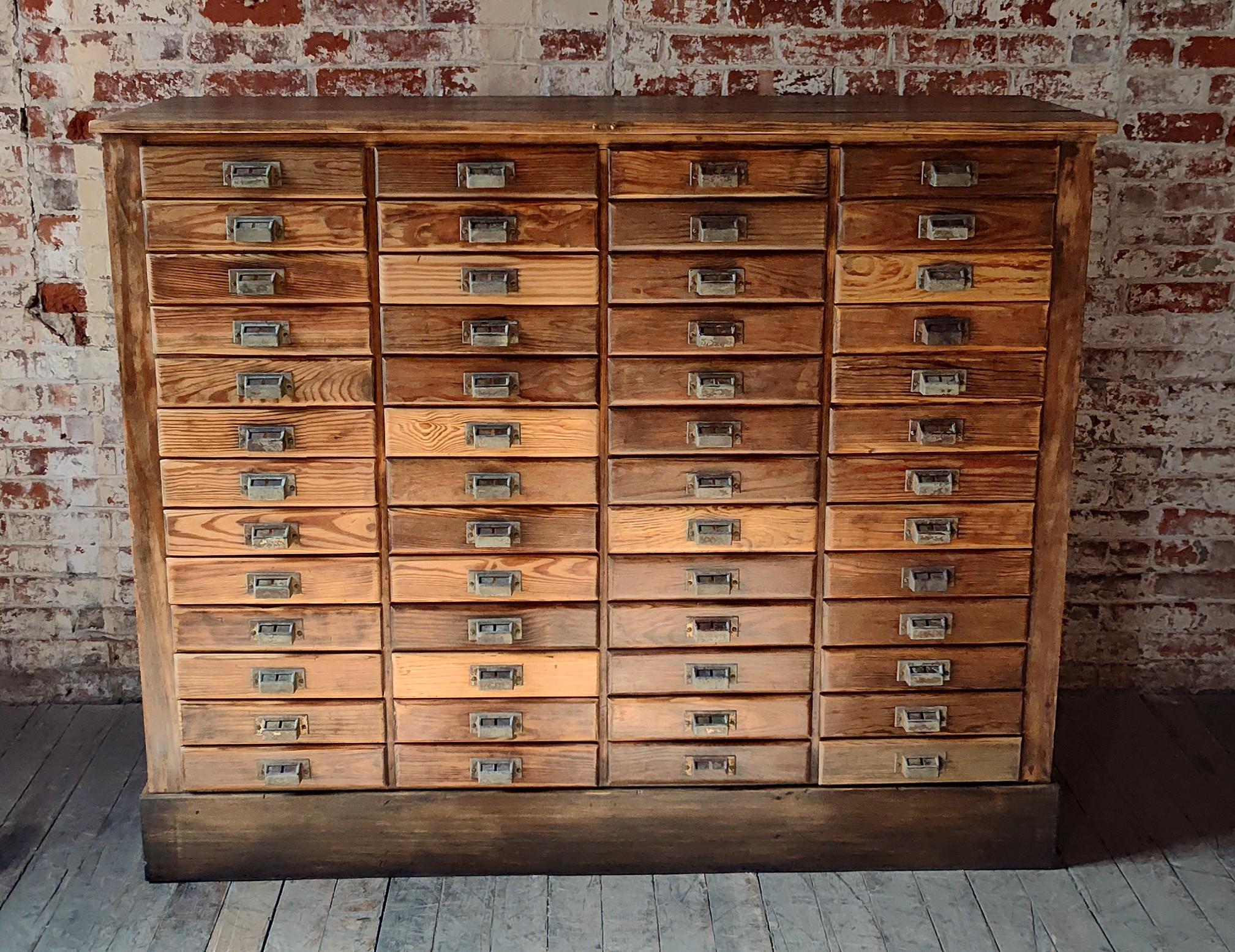 American Vintage Apothecary Cabinet with 52 Drawers