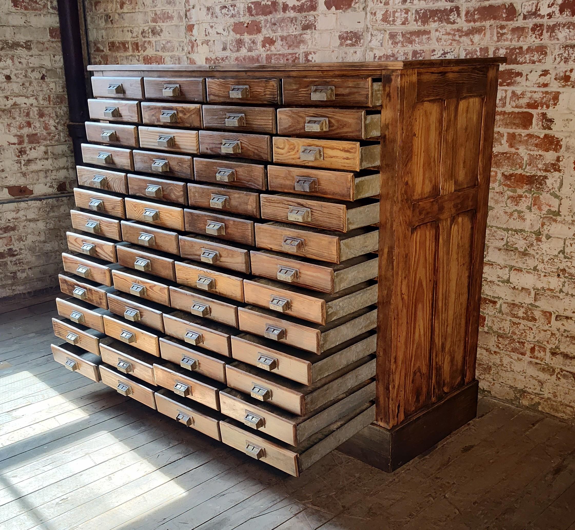 Vintage Apothecary Cabinet with 52 Drawers 1