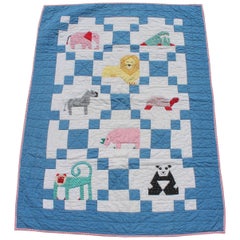 Antique Applique Crib Quilt