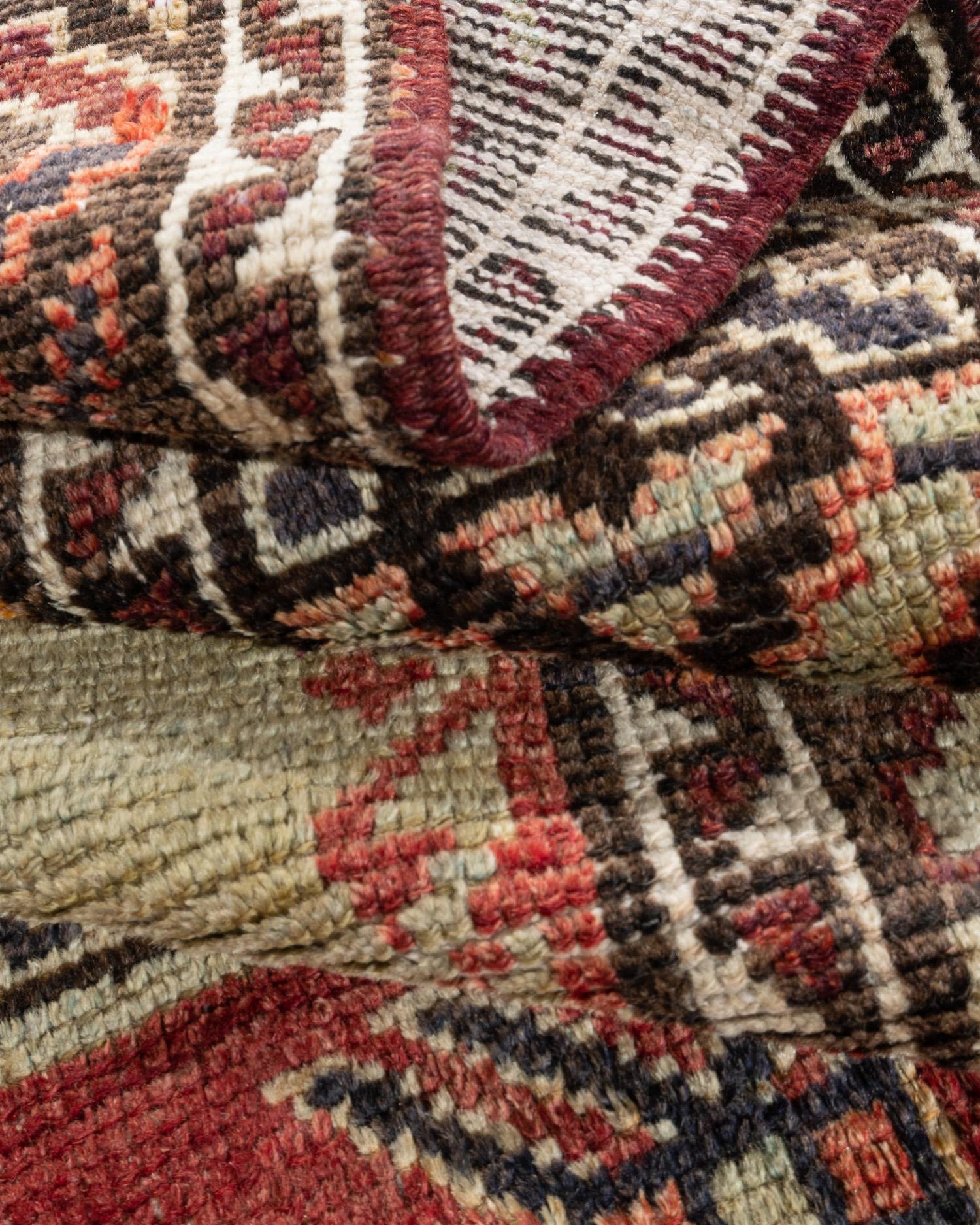 Vintage Apricot Türkisch Oushak Teppich 4'9 x 12'8 im Angebot 4