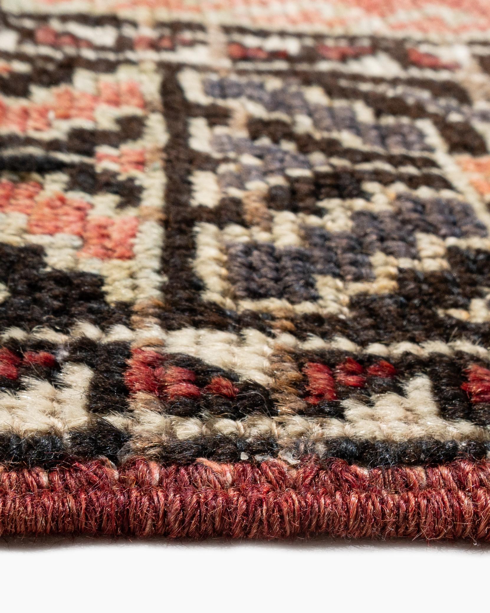 Vintage Apricot Türkisch Oushak Teppich 4'9 x 12'8 im Angebot 7