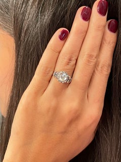 Vintage Apx 1.00 Carat Rose Cut Diamond Ring