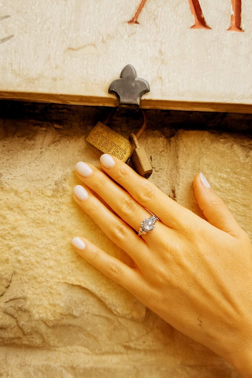 Diamantring im Rosenschliff, ca. 1,00 Karat im Angebot 1