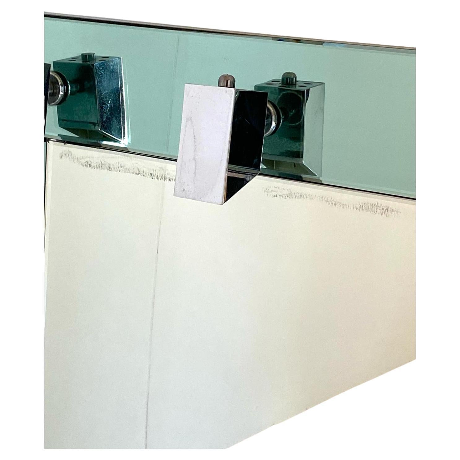 Miroir mural vert aqua vintage, Italie, années 1970 Bon état - En vente à Ceglie Messapica, IT