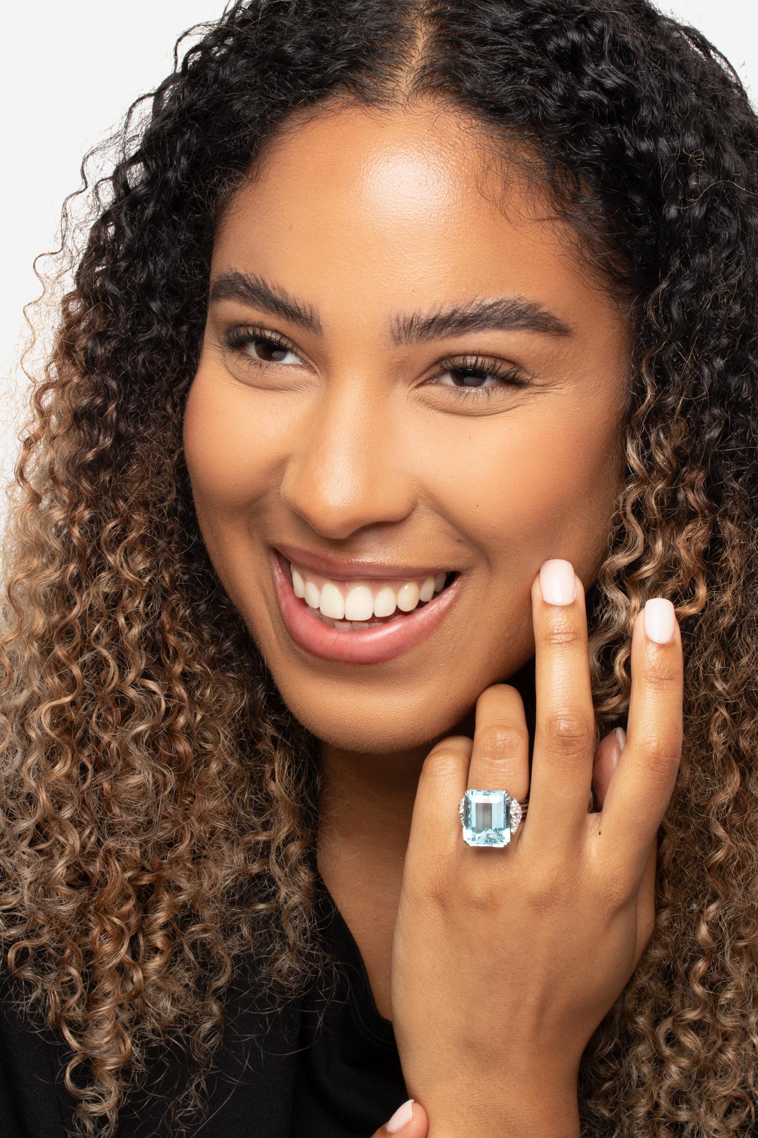 vintage aquamarine rings for sale