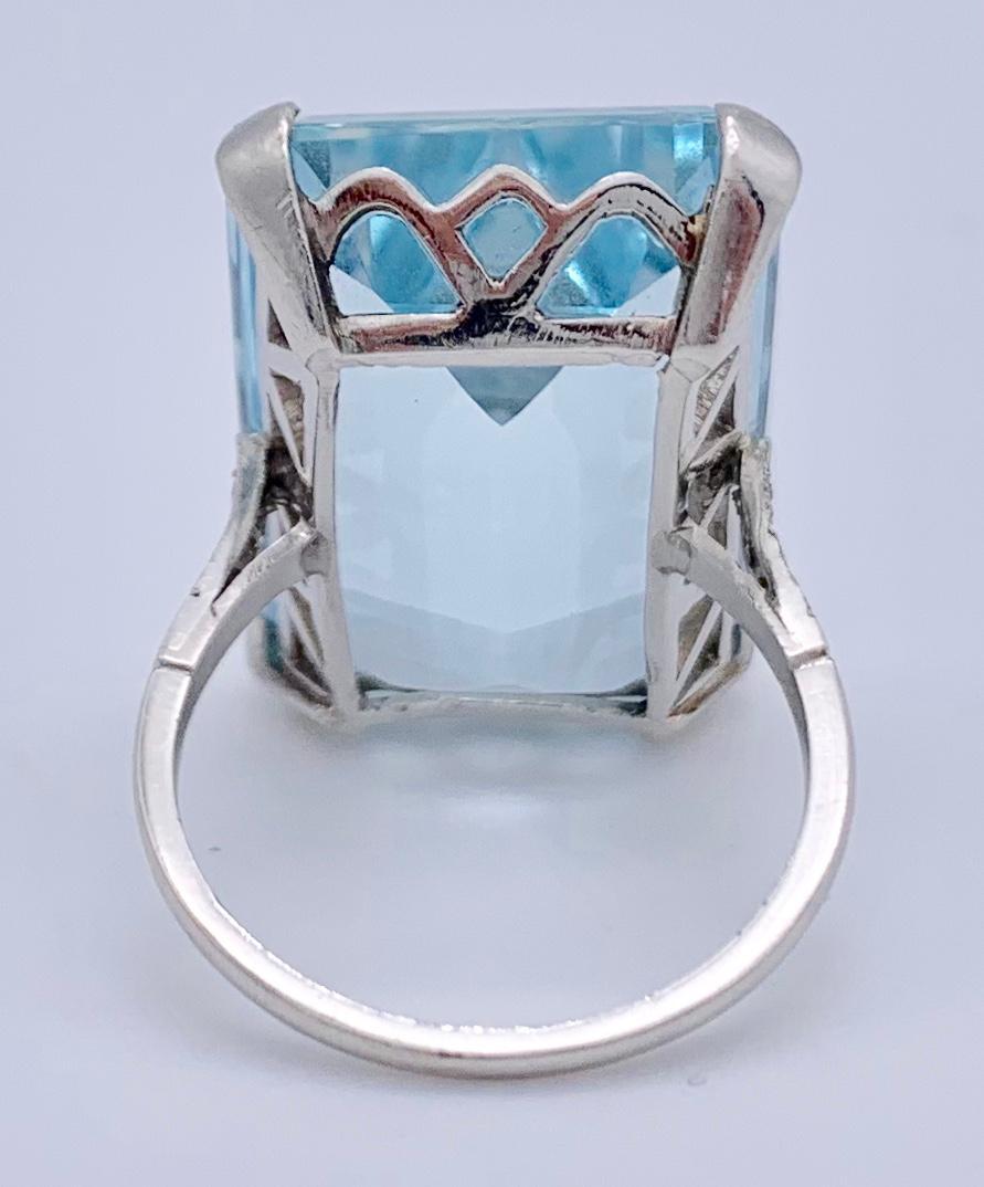 antique aquamarine ring uk
