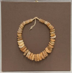 Archaistic Sculpture Necklace, Carved Precious Stone, 1950