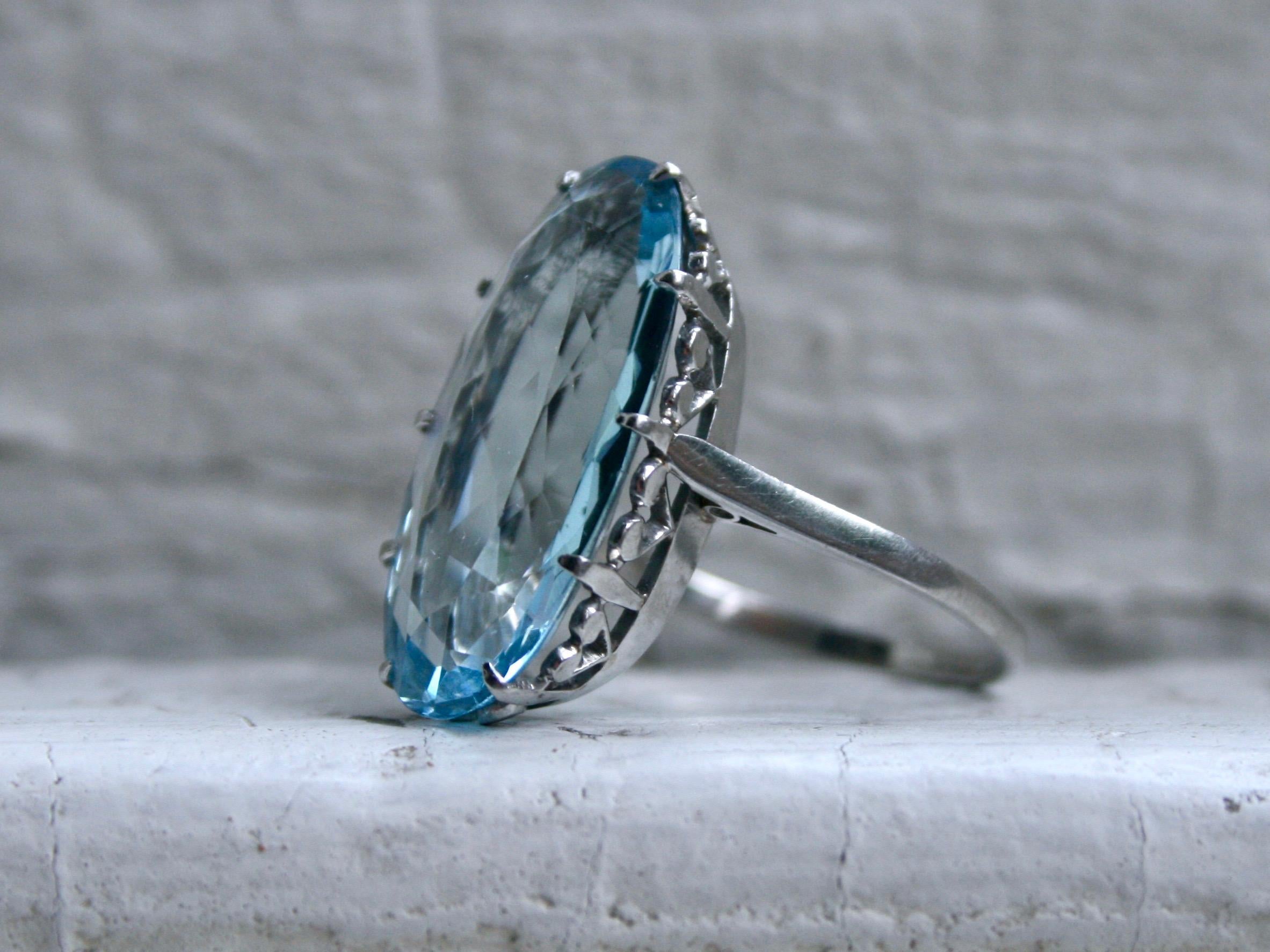 aquamarine solitaire rings