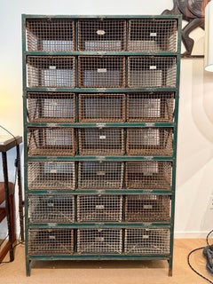 Vintage Aquatic Center/ Swim Club Mesh Cage Lockers (Two Available)