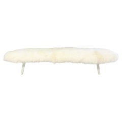 Vintage A.R. Cordemeijer Cleopatra Daybed with New, Custom Sheepskin Cushion
