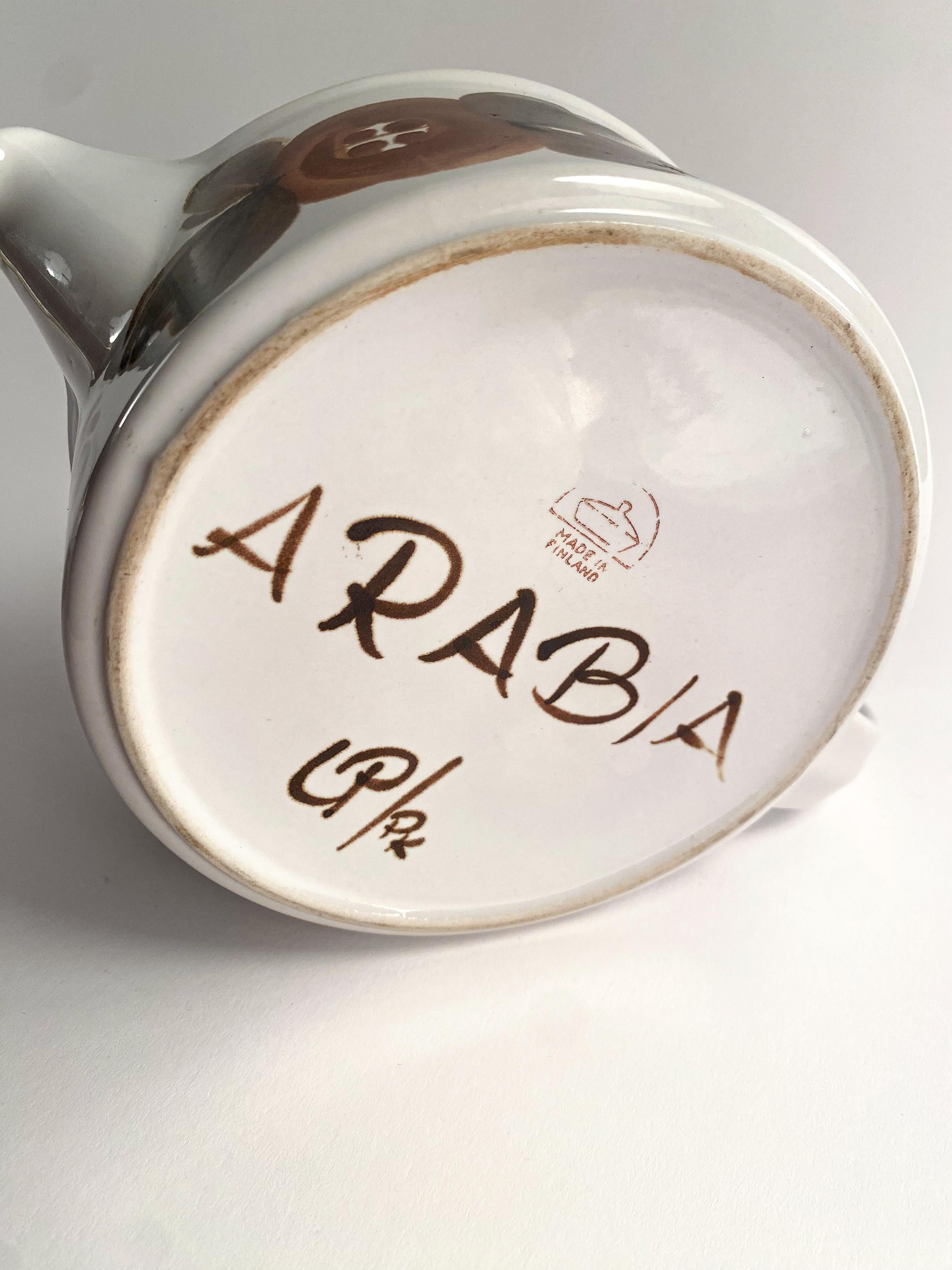 Stoneware Vintage Arabia Tea Pot by Ulla Procope