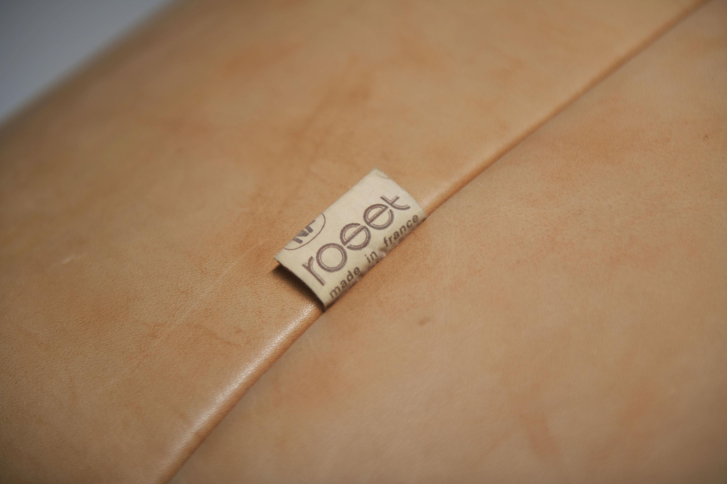 Aralia '1981' d'epoca in pelle originale di Michel Ducaroy per Ligne Roset in vendita 3