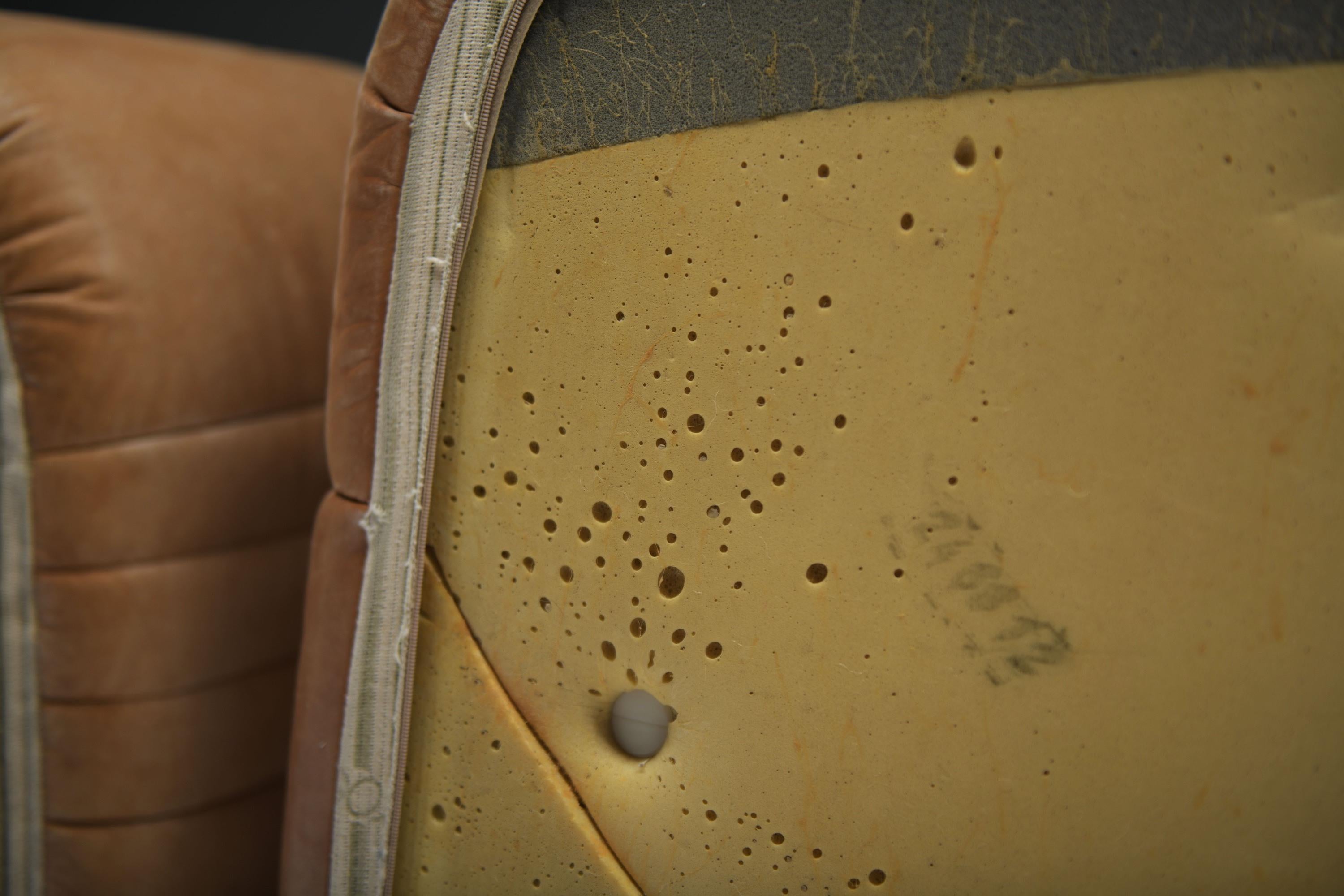 Aralia '1981' d'epoca in pelle originale di Michel Ducaroy per Ligne Roset in vendita 5