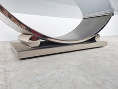 Vintage Arched Coffee Table by Belgochrom, 1970s