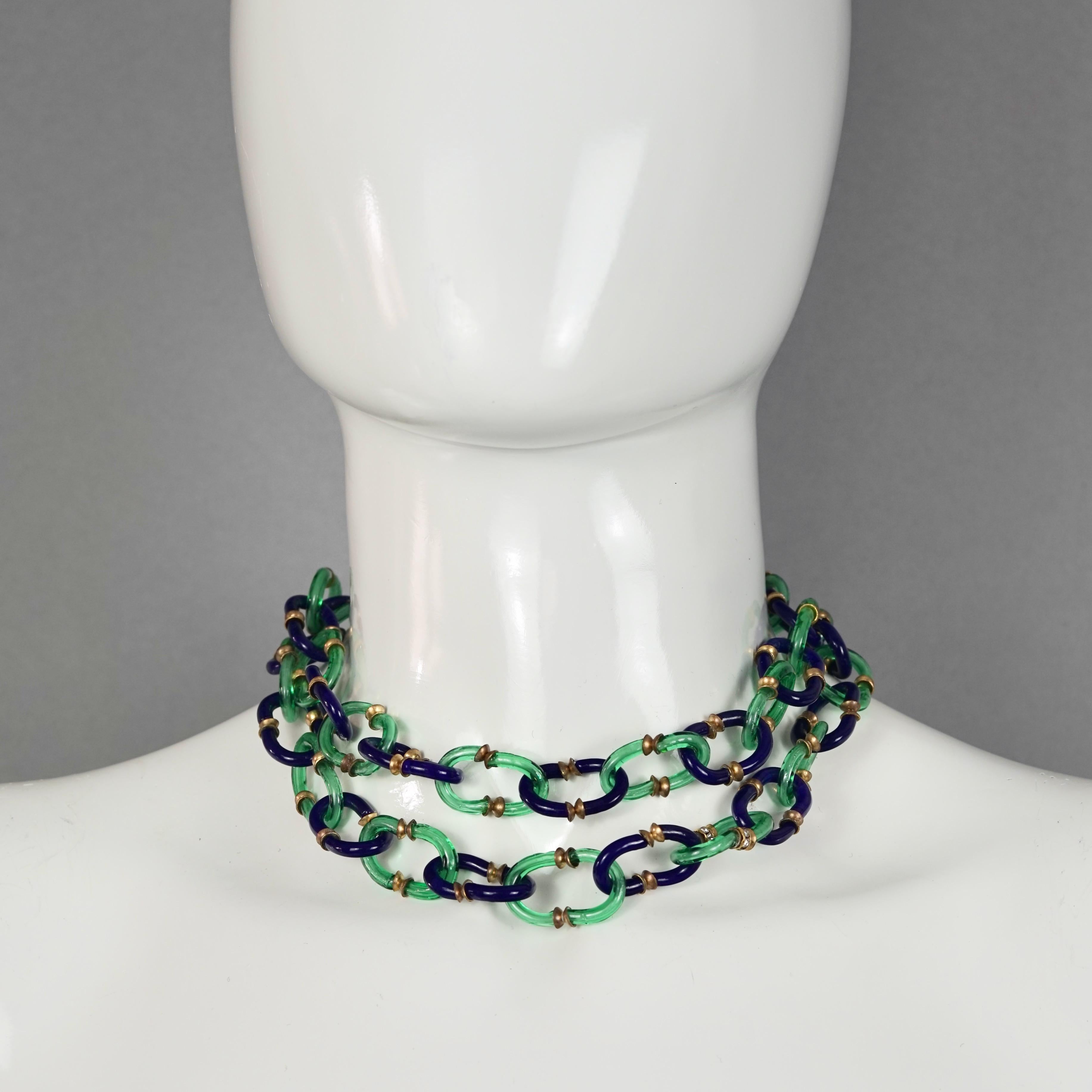 glass chain necklace