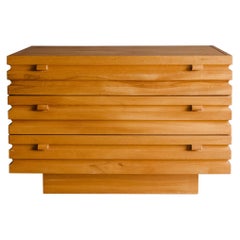 Vintage Architect's Chest in Elm from France, Circa 1960