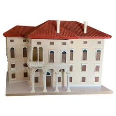 *Vintage Architect's Model House - Italienische Villa Maßstabsmodell mit Stand