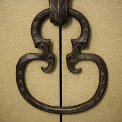 Vintage Architectural Bronze Door Knocker with Studs