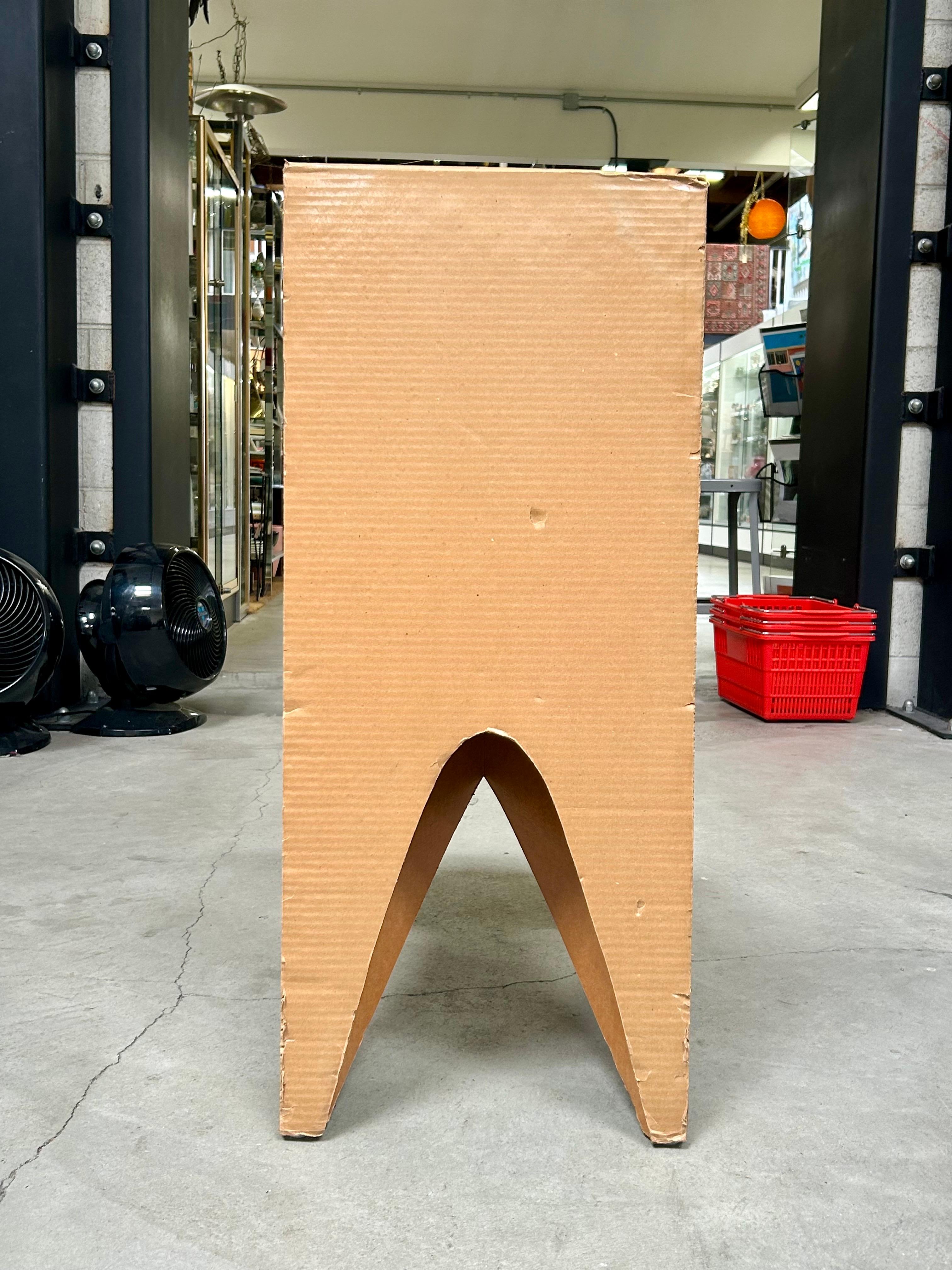 Vintage Architectural Design Cardboard Chair Joel Stearns For Sale 2