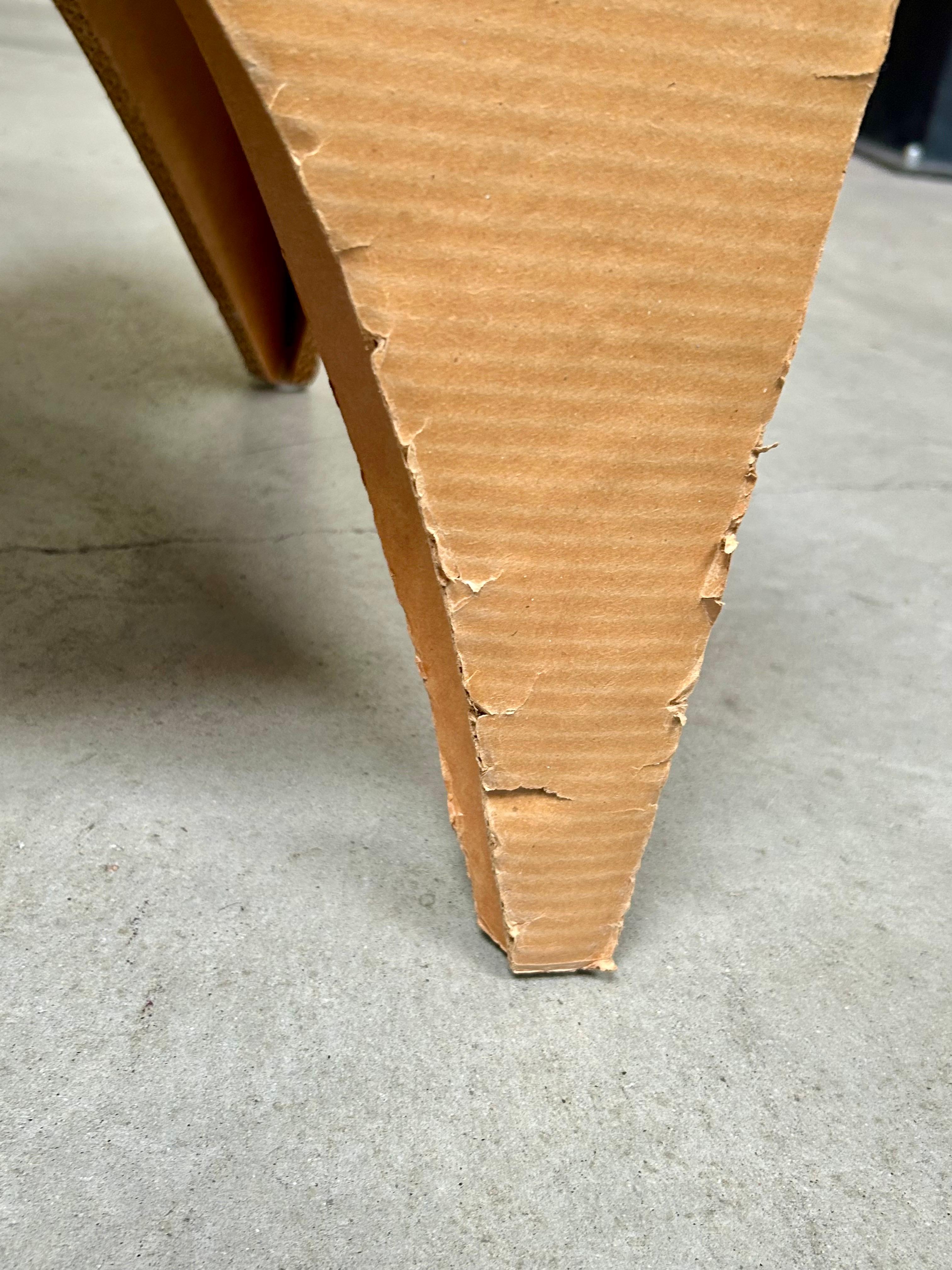 Vintage Architectural Design Cardboard Chair Joel Stearns For Sale 4