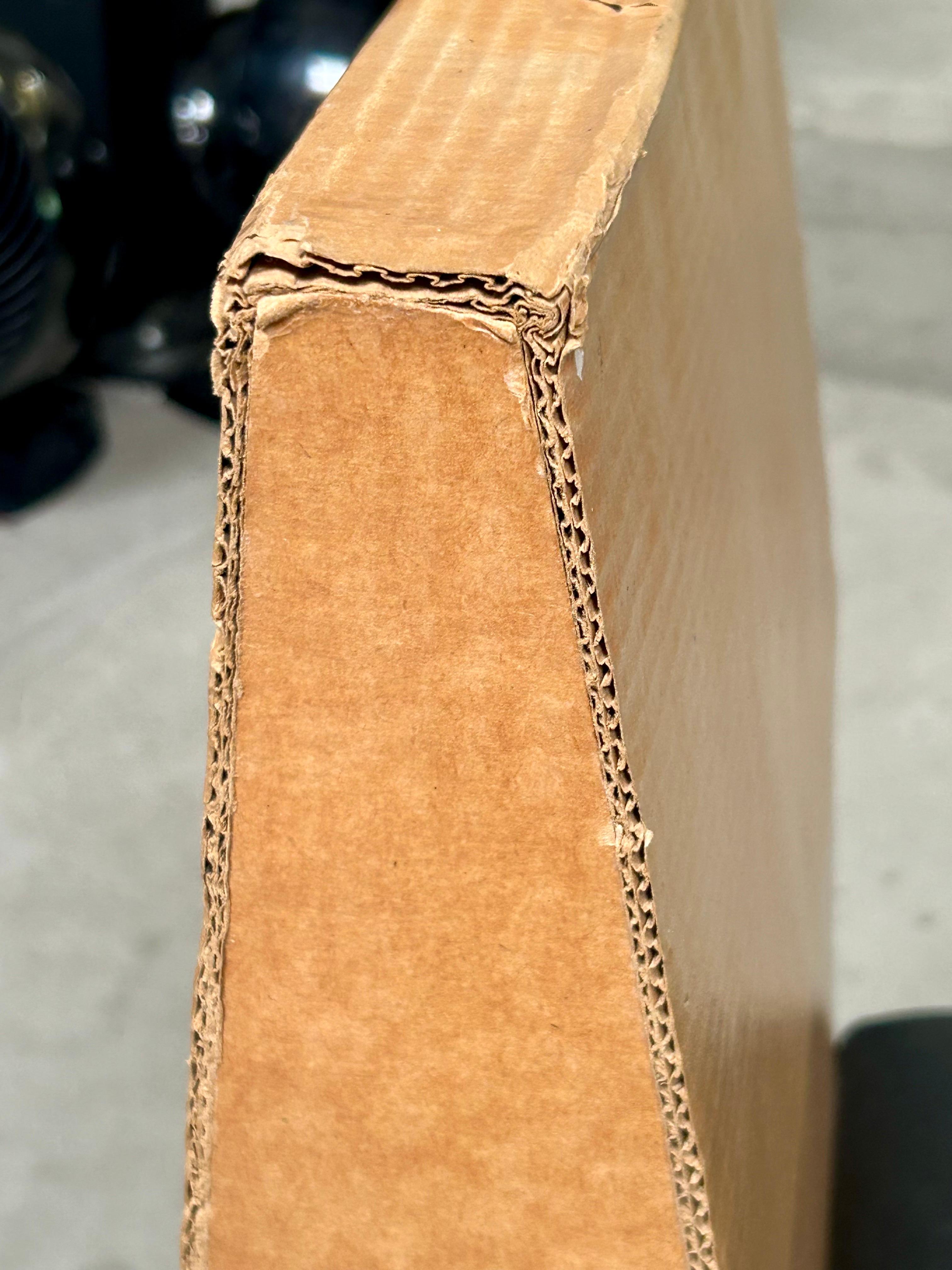 Woodwork Vintage Architectural Design Cardboard Chair Joel Stearns For Sale