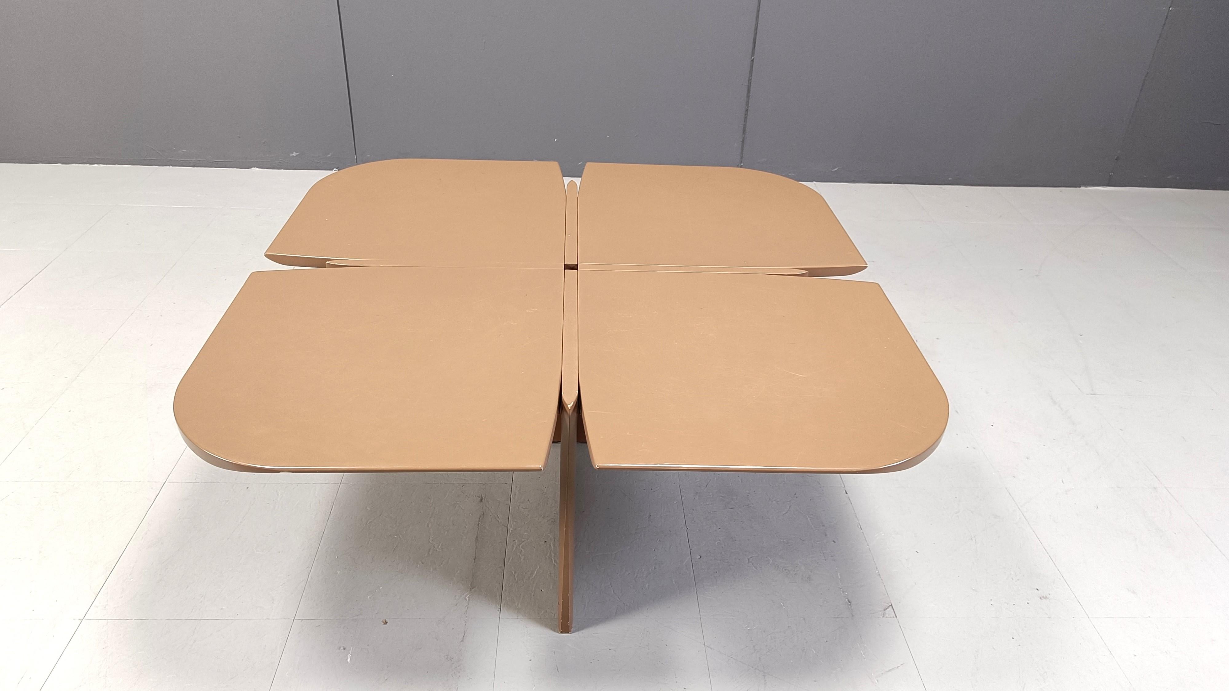 Post-Modern Vintage architectural design coffee table, 1980s