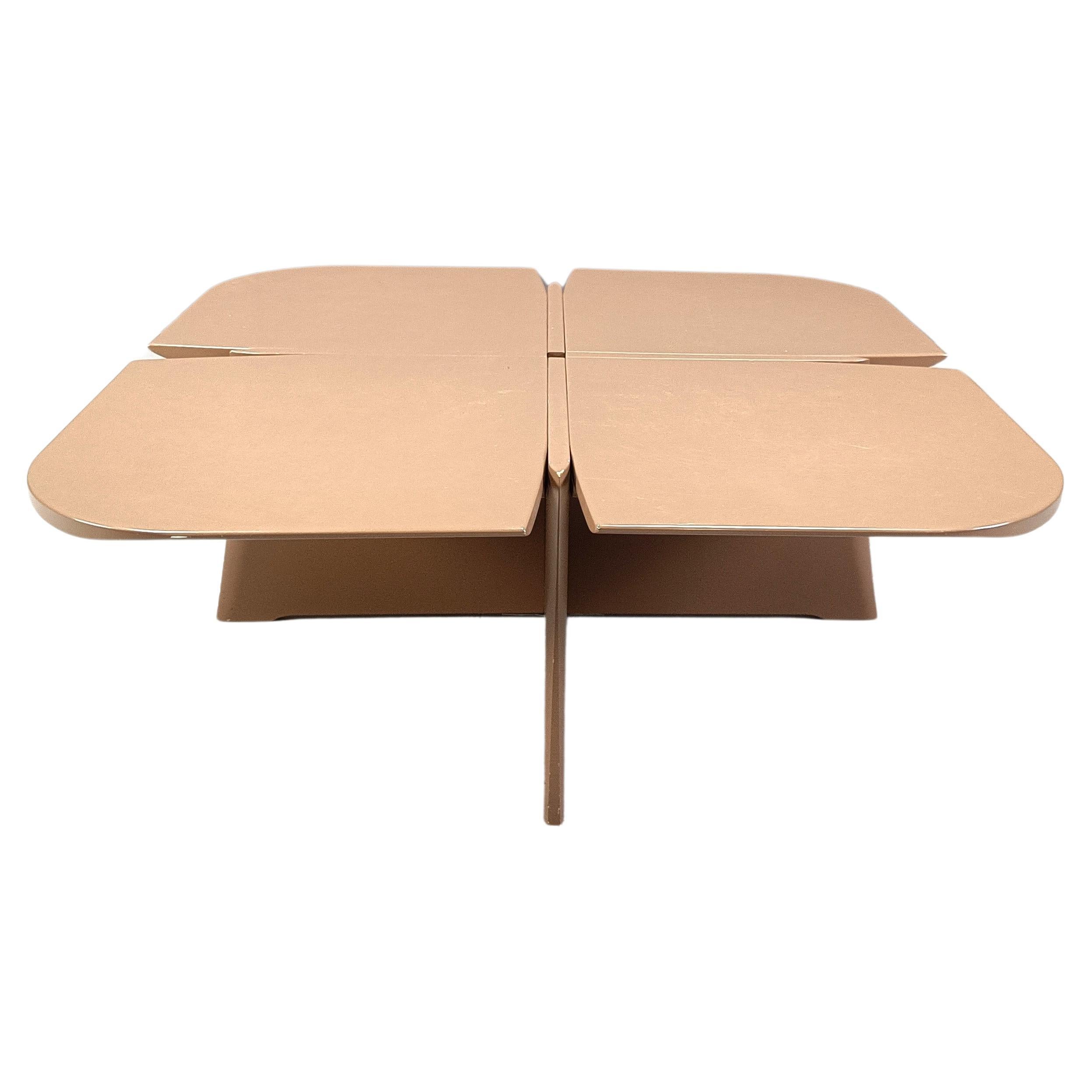 Vintage architectural design coffee table, 1980s