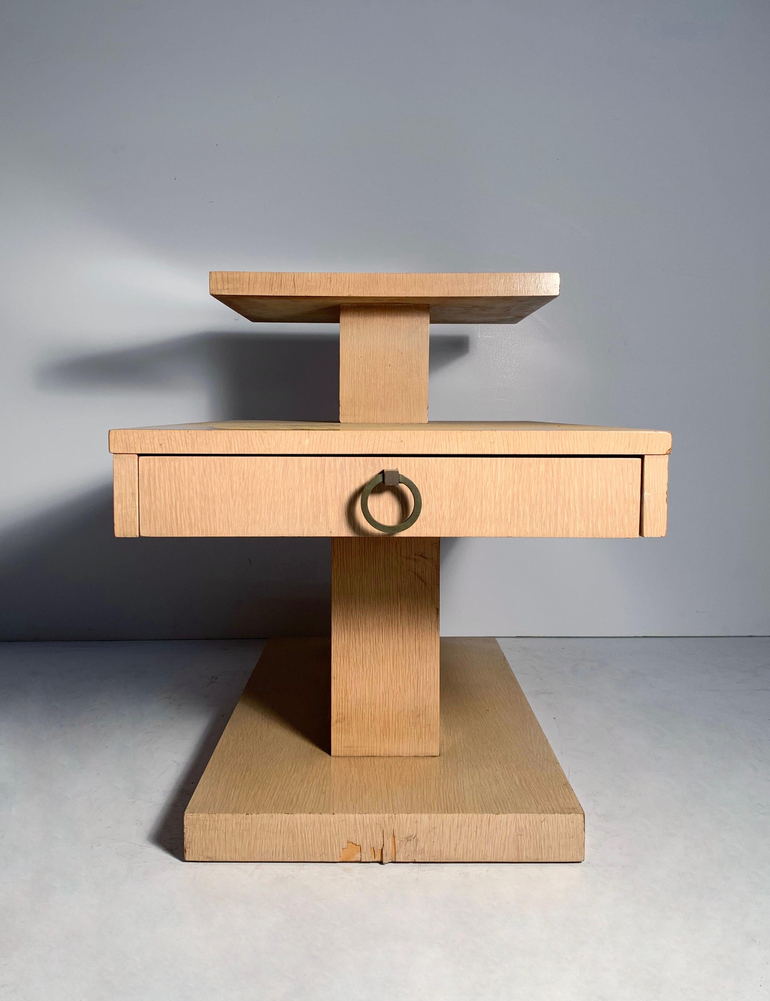 Mid-Century Modern Vintage Architectural End Tables by Lane For Sale
