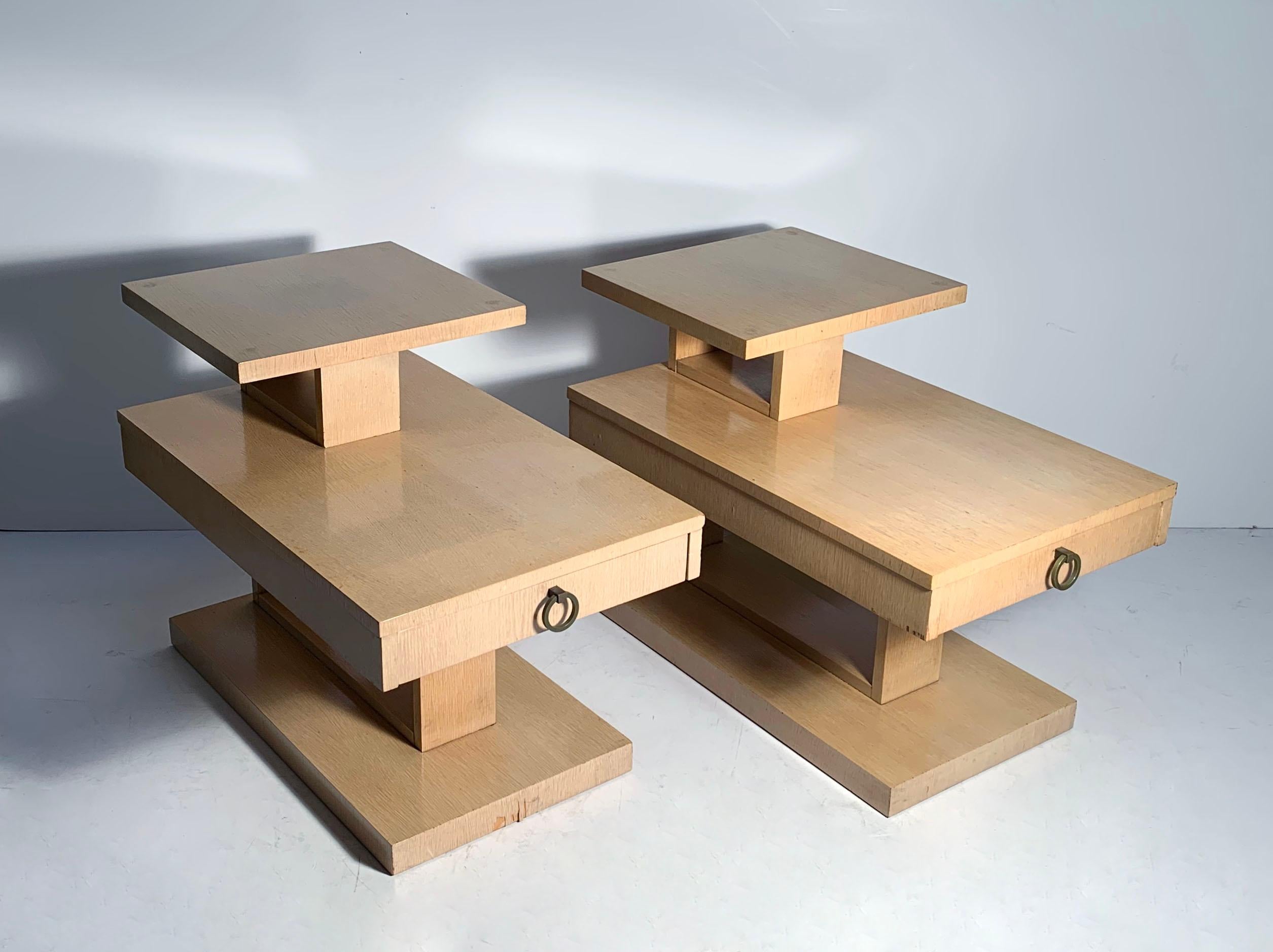 Vintage Architectural End Tables by Lane For Sale 1