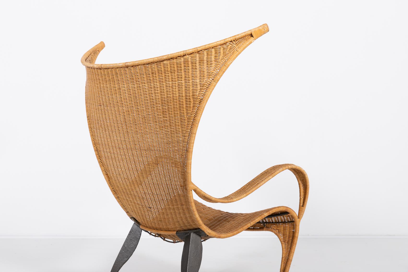 Vintage Architectural Italian design armchair For Sale 5