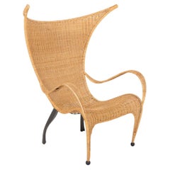 Vintage Architectural Italian design armchair