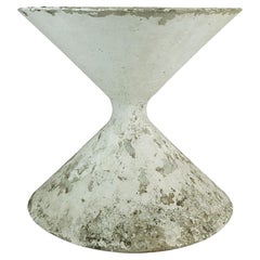Vintage Architektonischer PlanTER willy guhl eternit-Pflanzgefäß, Mid-Century Modern, 1950er Jahre