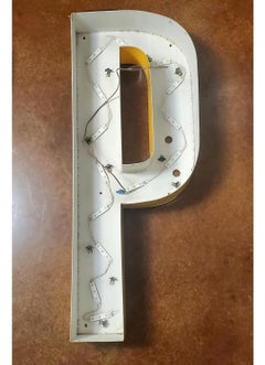 Vintage Architectural Salvage Sign Letter "P"