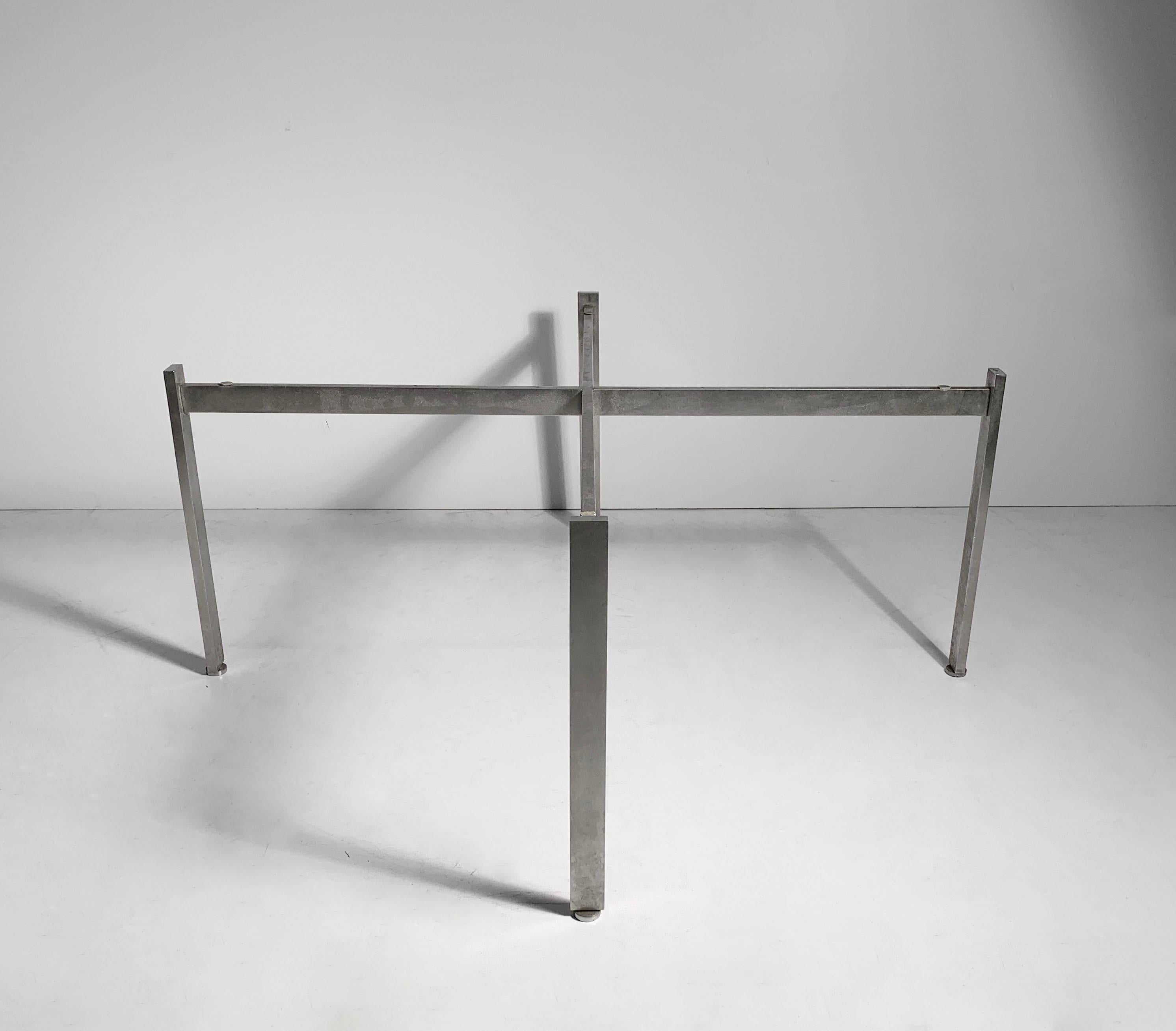 Mid-Century Modern Vintage Architectural Steel Table Base For Sale