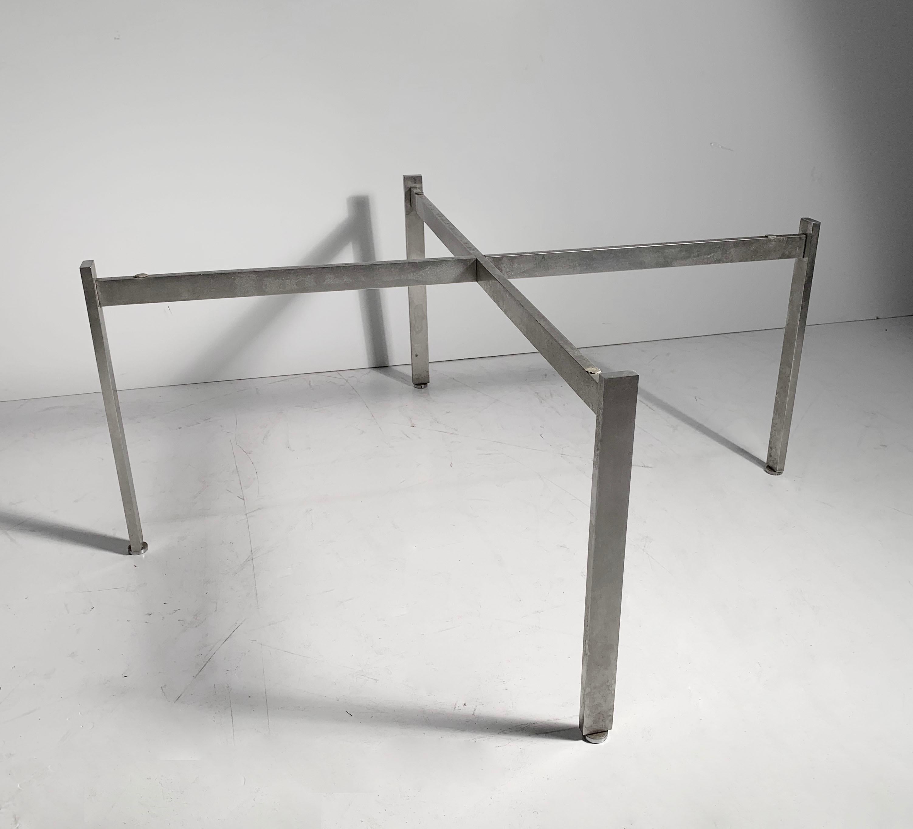 Unknown Vintage Architectural Steel Table Base For Sale