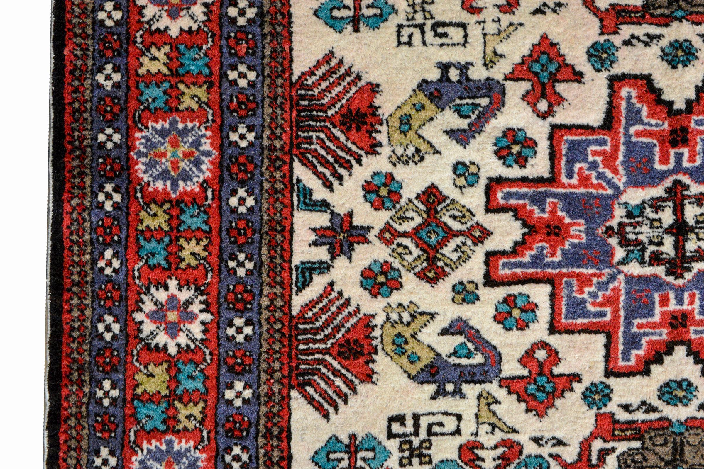 Ardabil Vintage-Teppich (Handgeknüpft) im Angebot